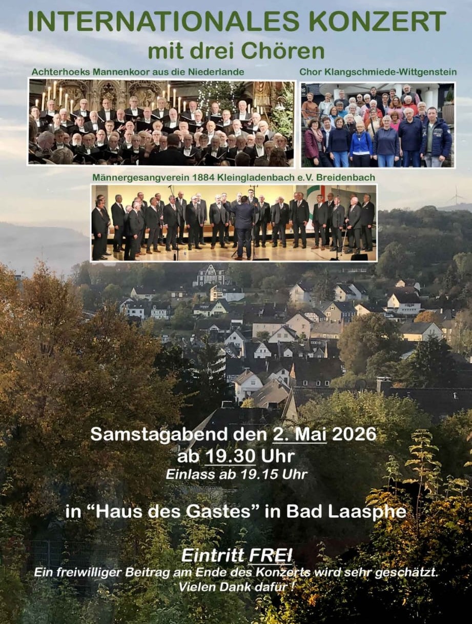 Chor Holland Plakat beschnitten